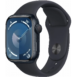 Apple Watch Series 9 41mm Aluminum Case with Sport Band, , размер M/L, Midnight, тёмная ночь