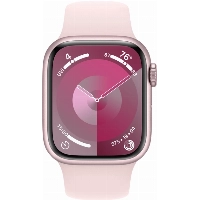 Apple Watch Series 9 41mm Aluminum Case with Sport Band, , размер M/L, Pink, розовый