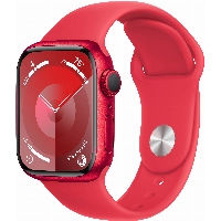 Apple Watch Series 9 45mm Aluminum Case with Sport Band, , размер M/L, Red, красный