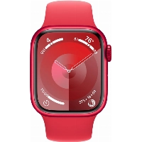 Apple Watch Series 9 41mm Aluminum Case with Sport Band, , размер M/L, Red, красный