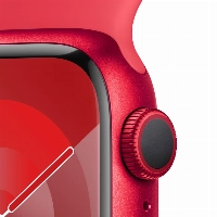 Apple Watch Series 9 45mm Aluminum Case with Sport Band, , размер S/M, Red, красный