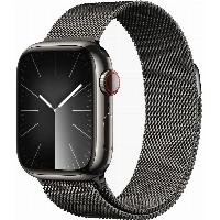 Apple Watch Series 9 41mm Aluminum Case with Milanese Loop, Graphite