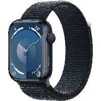 Apple Watch Series 9 41mm Aluminum Case with Sport Loop, Black, черный