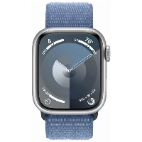 Apple Watch Series 9 45mm Aluminum Case with Sport Loop, Light blue , голубой