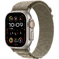 Apple Watch Ultra 2 49mm Titanium Case Alpine Loop, оливковый, размер S