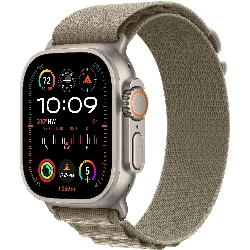 Apple Watch Ultra 2 49mm Titanium Case Alpine Loop, оливковый, размер S