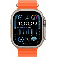 Apple Watch Ultra 2 49mm Titanium Case Ocean Band, Orange, оранжевый