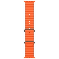 Apple Watch Ultra 2 49mm Titanium Case Ocean Band, Orange, оранжевый