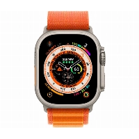 Apple Watch Ultra 49mm Titanium Case with Alpine Loop, , размер S, Orange, оранжевый