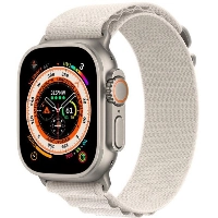 Apple Watch Ultra 49mm Titanium Case with Alpine Loop, , размер L, Starlight, "сияющая звезда"