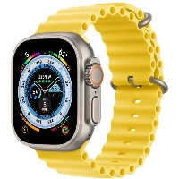 Apple Watch Ultra 49mm Titanium Case with Ocean Band, Yellow, желтый