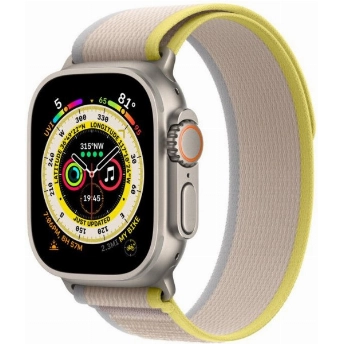 Apple Watch Ultra 49mm Titanium Case with Trail Loop, /бежевый, размер M/L, Yellow, желтый