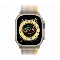 Apple Watch Ultra 49mm Titanium Case with Trail Loop, /бежевый, размер M/L, Yellow, желтый