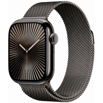 Apple Watch Series 10 46 мм, Titanium Case Cellular, Milanese Loop, Black