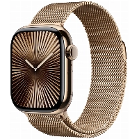 Apple Watch Series 10 42 мм, Titanium Case Cellular, Milanese Loop, Gold