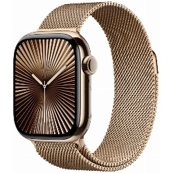 Apple Watch Series 10 42 мм, Titanium Case Cellular, Milanese Loop, Gold