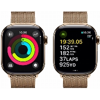 Apple Watch Series 10 46 мм, Titanium Case Cellular, Milanese Loop, Gold