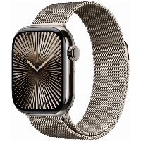 Apple Watch Series 10 42 мм, Titanium Case Cellular, Milanese Loop, Natural