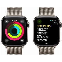 Apple Watch Series 10 46 мм, Titanium Case Cellular, Milanese Loop, Natural