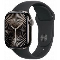 Apple Watch Series 10 46 мм, S/M 130-200 мм, Titanium Case GPS+Cellular, Black