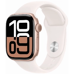 Apple Watch Series 10 42 мм, M/L 140-245 мм, Aluminium Case GPS, Rose Gold