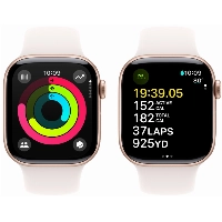 Apple Watch Series 10 46 мм, S/M 130-200 мм, Aluminium Case GPS, Rose Gold