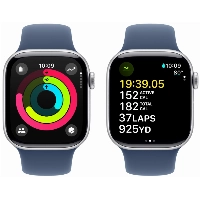 Apple Watch Series 10 46 мм, S/M 130-200 мм, Aluminium Case GPS, Silver