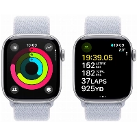 Apple Watch Series 10 46 мм, Aluminium Case GPS, Sport Loop, Silver