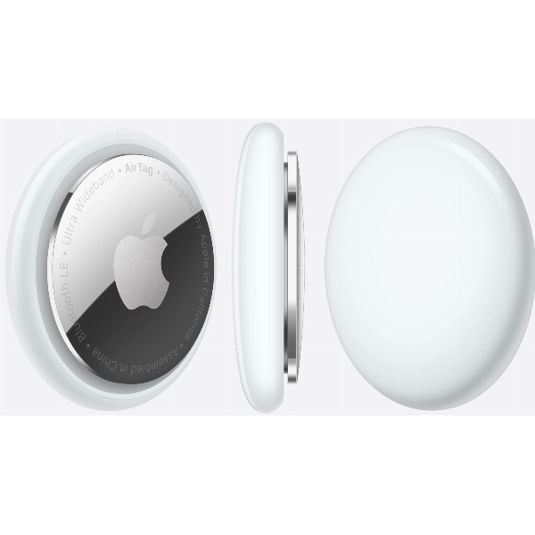 Трекер Apple AirTag белый/ 1 шт, Silver, серебристый 