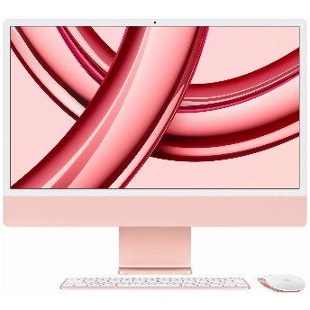 Apple iMac 24" Retina 4,5K, M3 (8C CPU, 8C GPU, 2023), 8 ГБ, 256 ГБ SSD,  (MQRD3), Pink, розовый