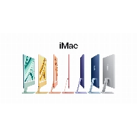 Apple iMac 24 Retina 4,5K, M3 (8C CPU, 8C GPU, 2023), 8 GB, 256 GB SSD, (MQRC3), Blue