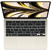 Ноутбук Apple MacBook Air 13" (M2 8C) MLY23, 8/512 ГБ, Starlight, "сияющая звезда"