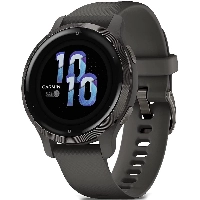 Умные часы Garmin Venu 2S Slate Bezel with  Case and Silicone Band, Graphite, графит