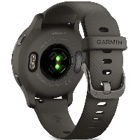 Умные часы Garmin Venu 2S Slate Bezel with  Case and Silicone Band, Graphite, графит