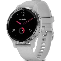 Умные часы Garmin Venu 2S  Bezel with Mist Gray Case and Silicone Band, Silver, серебристый