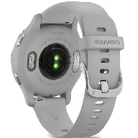 Умные часы Garmin Venu 2S  Bezel with Mist Gray Case and Silicone Band, Silver, серебристый