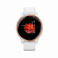 Умные часы Garmin Venu 2S Rose  Bezel with White Case and Silicone Band, Gold, золотистый