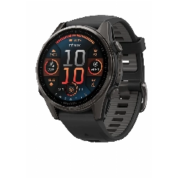 Умные часы Garmin Fenix 8, Amoled Sapphire, 47 мм, 0100290421, Carbon/Gray