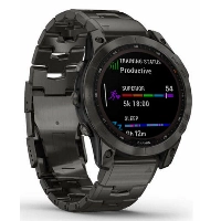 Умные часы Garmin Fenix 7, Sapphire Solar 47 мм, 0100254039, Carbon/Gray