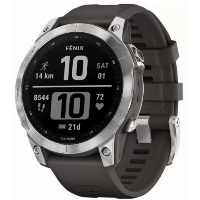 Умные часы Garmin Fenix 7, 47 мм, Silver/Graphite