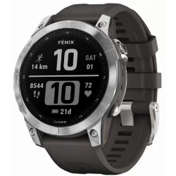 Умные часы Garmin Fenix 7, 47 мм, Silver/Graphite