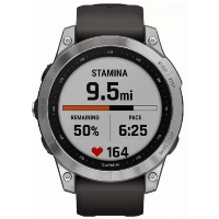 Умные часы Garmin Fenix 7, 47 мм, Silver/Graphite