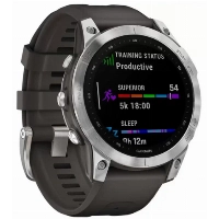 Умные часы Garmin Fenix 7, 47 мм, Silver/Graphite