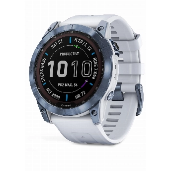 Умные часы Garmin Fenix 7, Sapphire Solar 47 мм, 0100254025, Mineral Blue