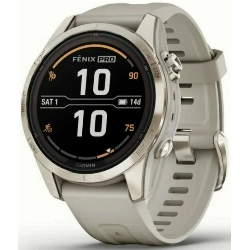 Умные часы Garmin Fenix 7S Pro, Sapphire Solar Soft Gold 0100277615