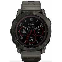 Умные часы Garmin Fenix 7X, Sapphire Solar Titanium Grey 0100254127