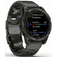 Умные часы Garmin Fenix 7X, Sapphire Solar Titanium Grey 0100254127