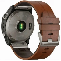 Умные часы Garmin Fenix 7X, Sapphire Solar Leather Black Brown 0100254119