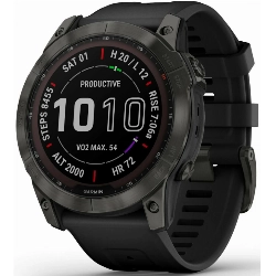 Умные часы Garmin Fenix 7X, Sapphire Solar Carbon Gray 0100254111