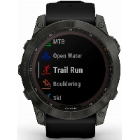 Умные часы Garmin Fenix 7X, Sapphire Solar Carbon Gray 0100254111